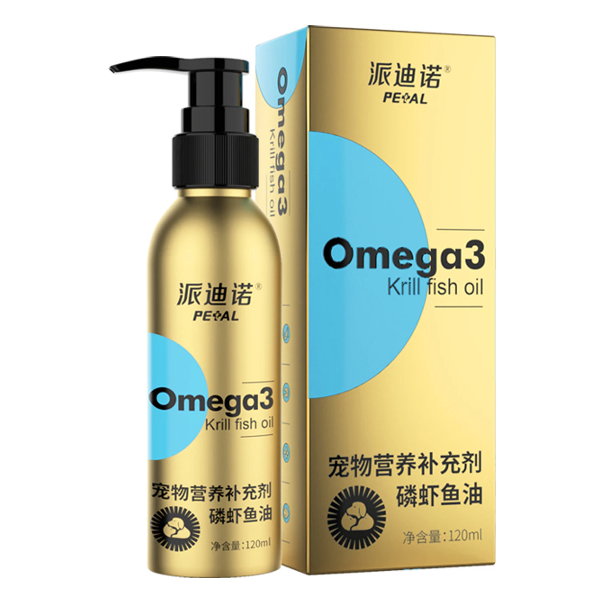 派迪诺磷虾鱼油 · 120ml