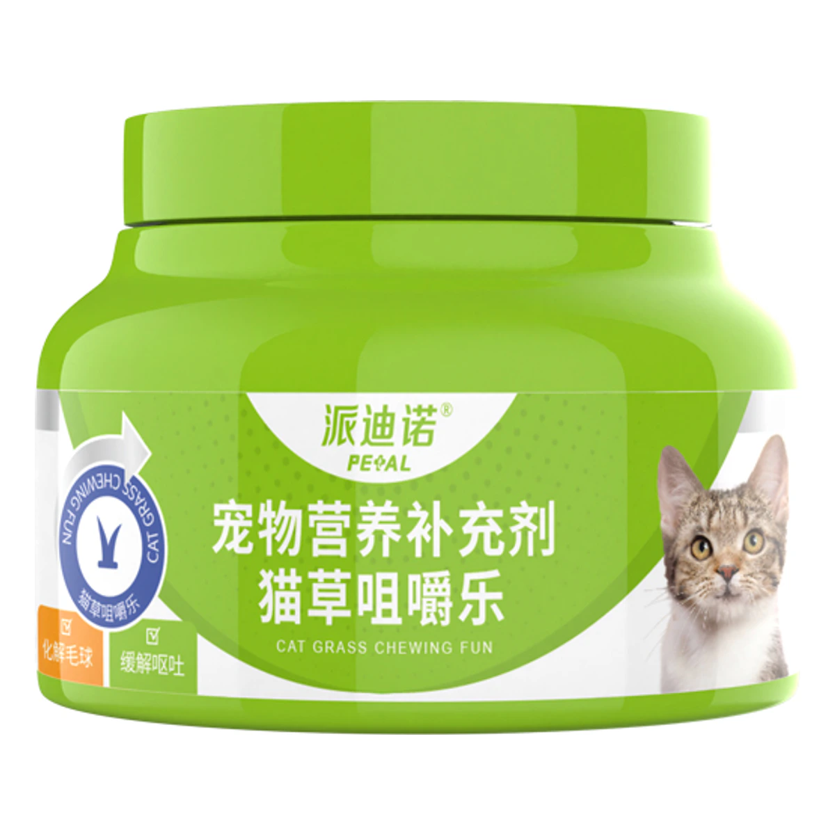 宠物营养补充剂 猫草化毛球咀嚼片 · 100g